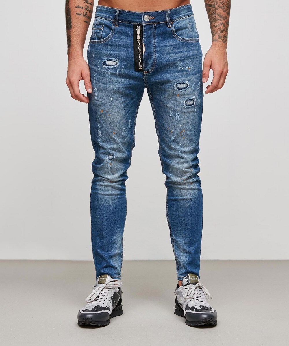 Alessandro Zavetti Zipollo Denim Jean Blue Zavetti