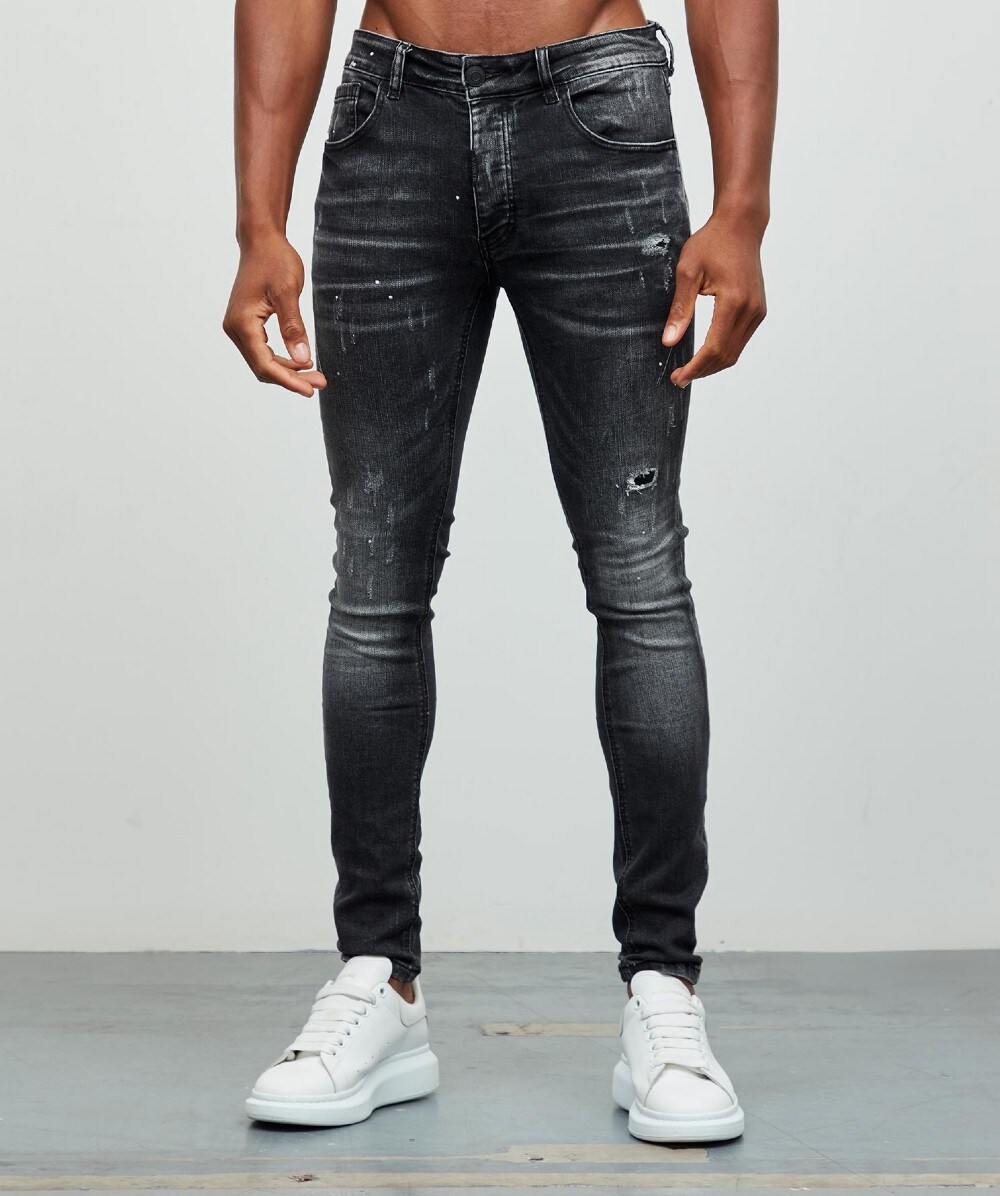 Alessandro Zavetti Raniero Denim Jean | Grey / Black Wash | Zavetti