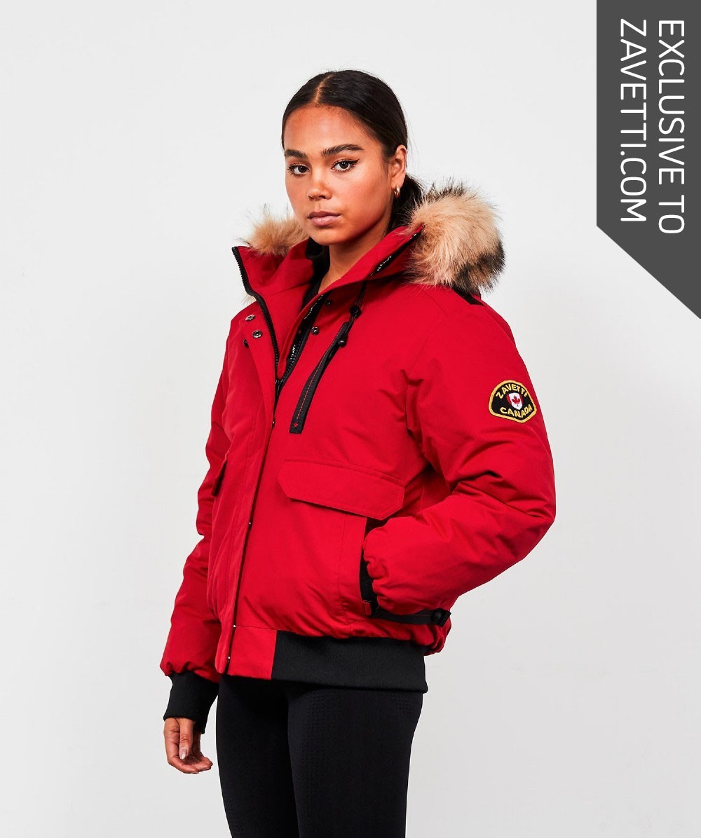 Zavetti Canada Womens Gabellia Jacket | RED | Zavetti