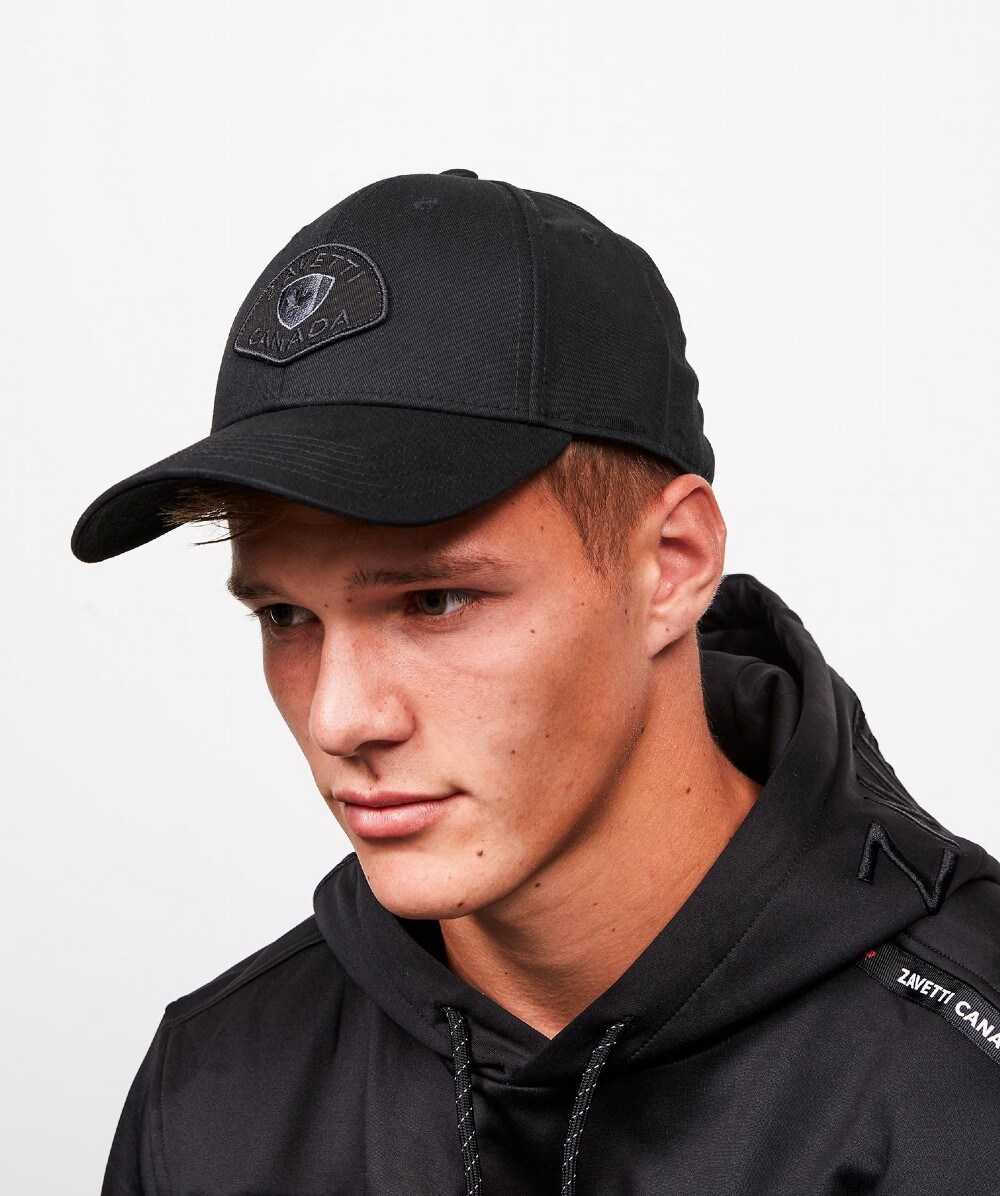 Zavetti Canada Delano Applique Logo Cap | Black / Reflective | Zavetti
