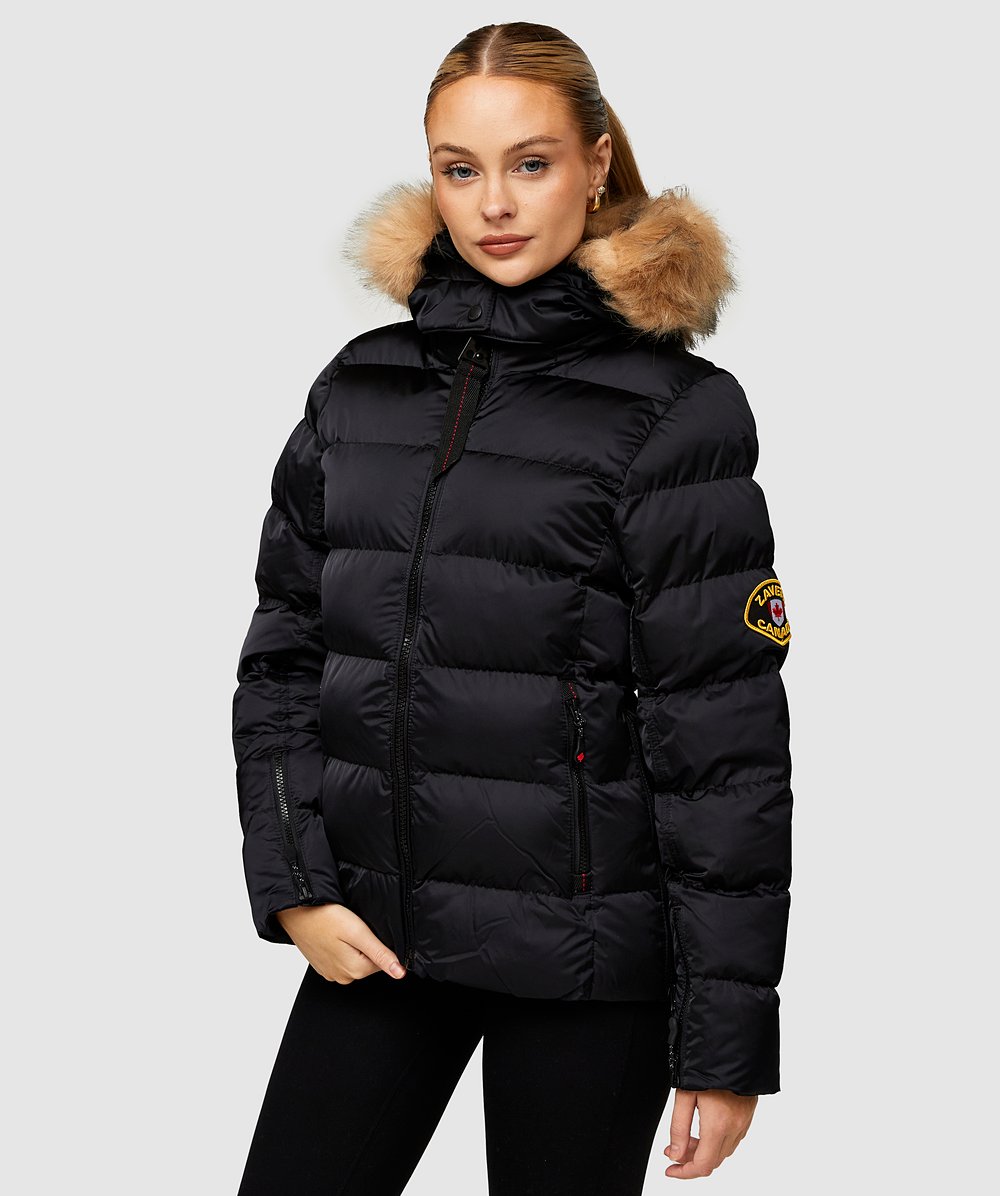 Christmas Top Picks Womens Virna Slimline Puffer Jacket | BLACK | Zavetti