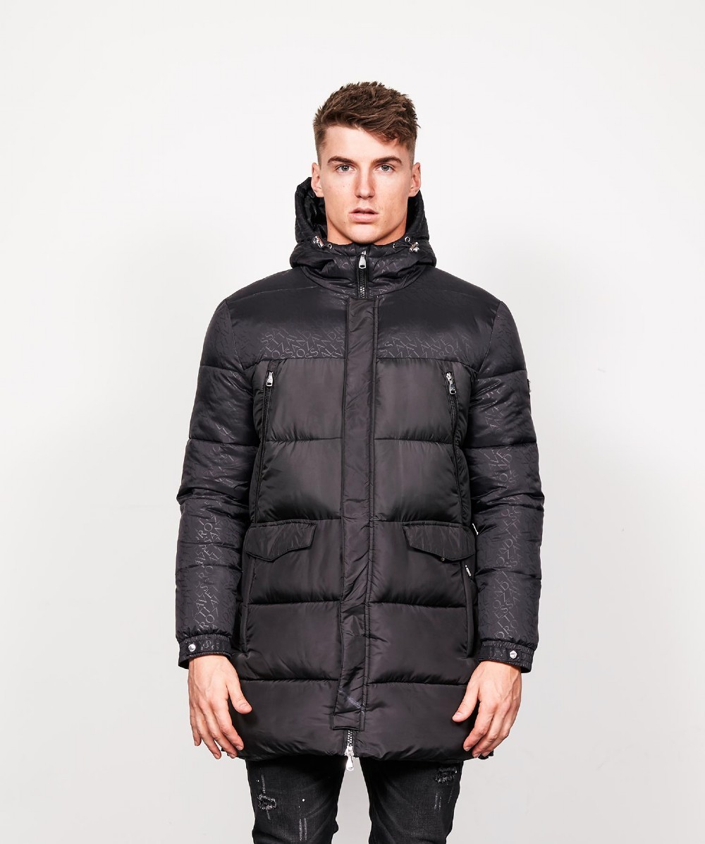 Alessandro Zavetti Viardi Longline Puffer Jacket | BLACK | Zavetti
