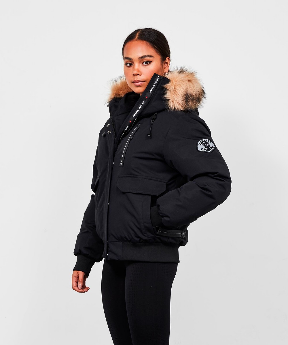 Zavetti Canada Womens Gabellia Jacket | Black / Reflective | Zavetti