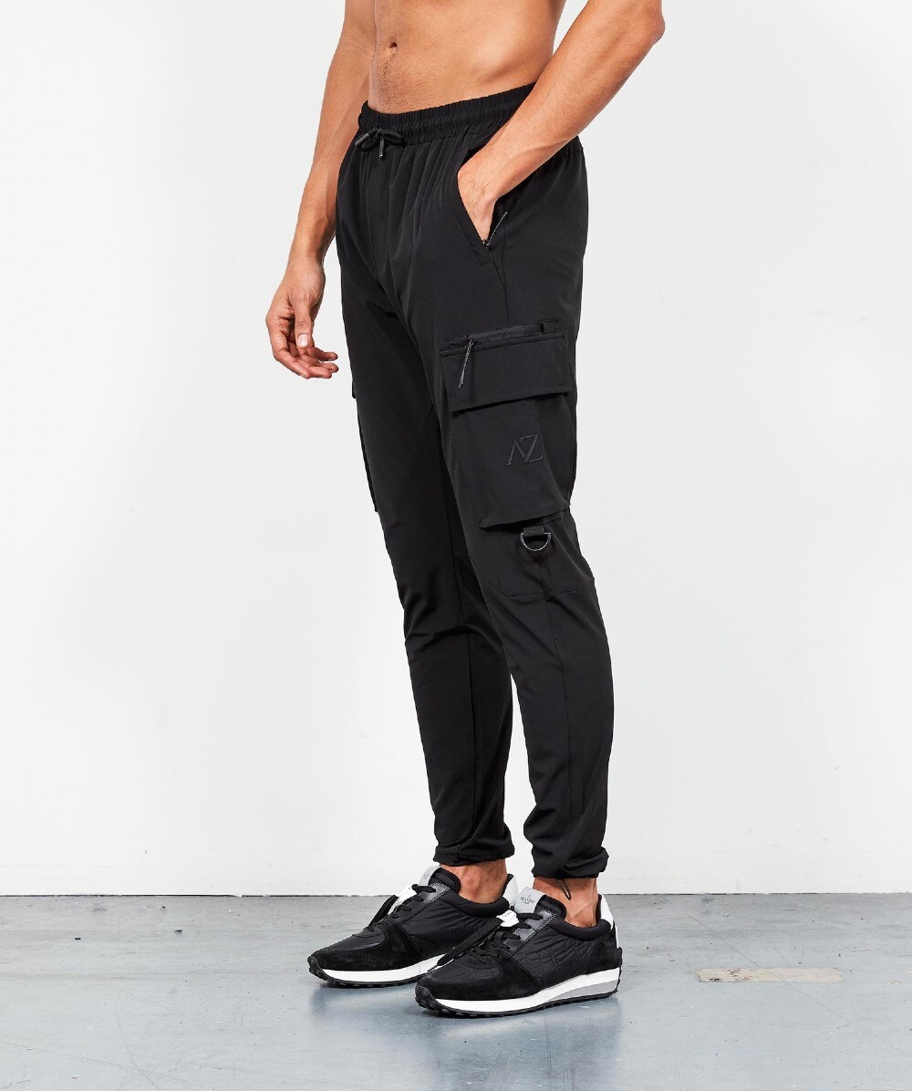 Alessandro Zavetti Blanco Woven Cargo Pant BLACK Zavetti
