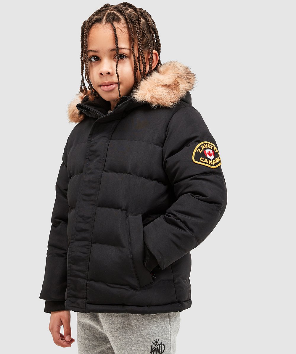 Zavetti Canada Nursery Oshawa Puffer Jacket Black Zavetti