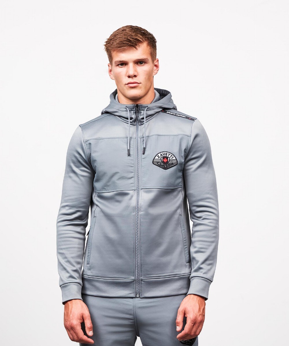 Zavetti Canada Bonnitello Full Zip Hoodie | GREY | Zavetti