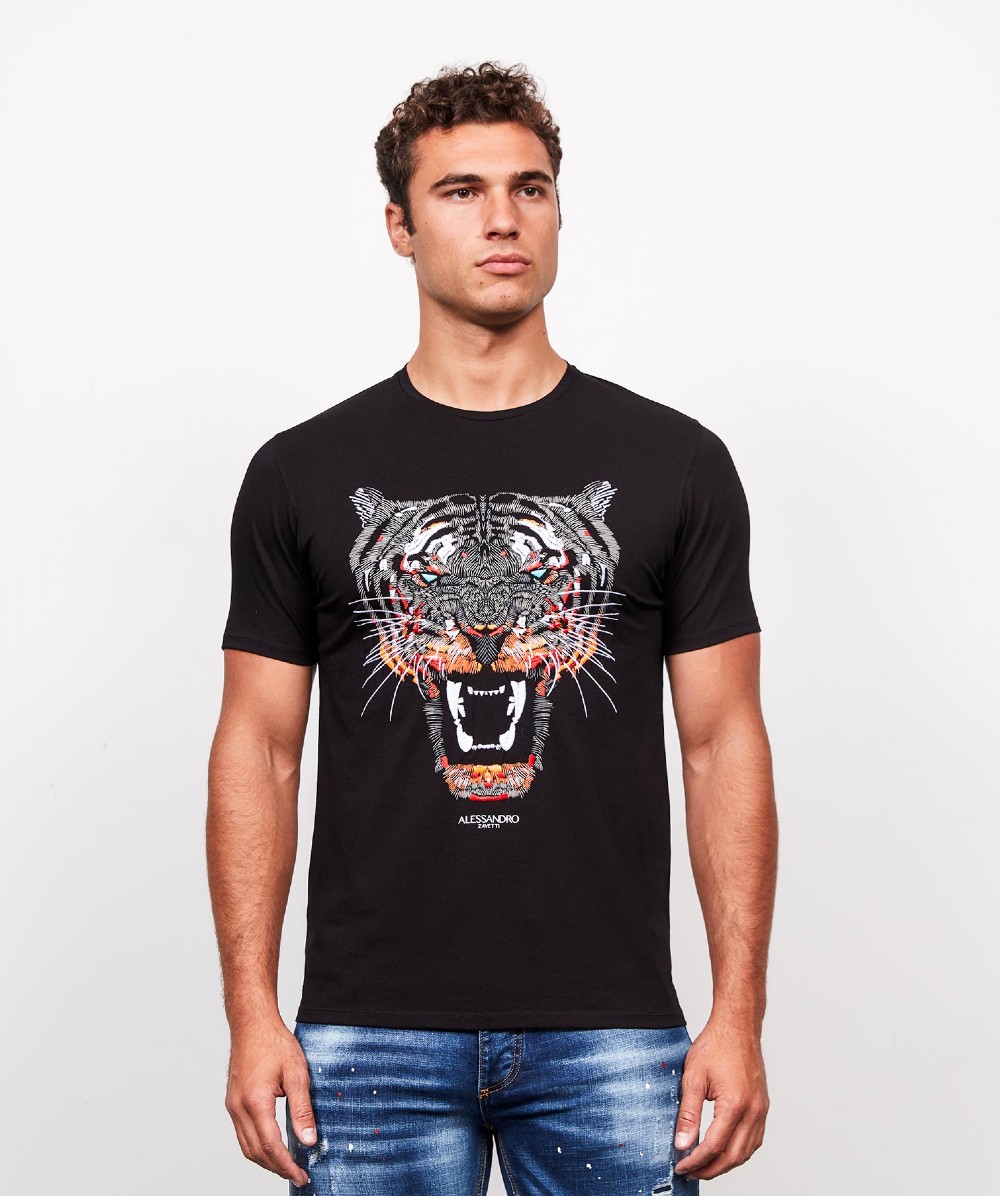 Alessandro Zavetti Growler T-Shirt | Black | Zavetti
