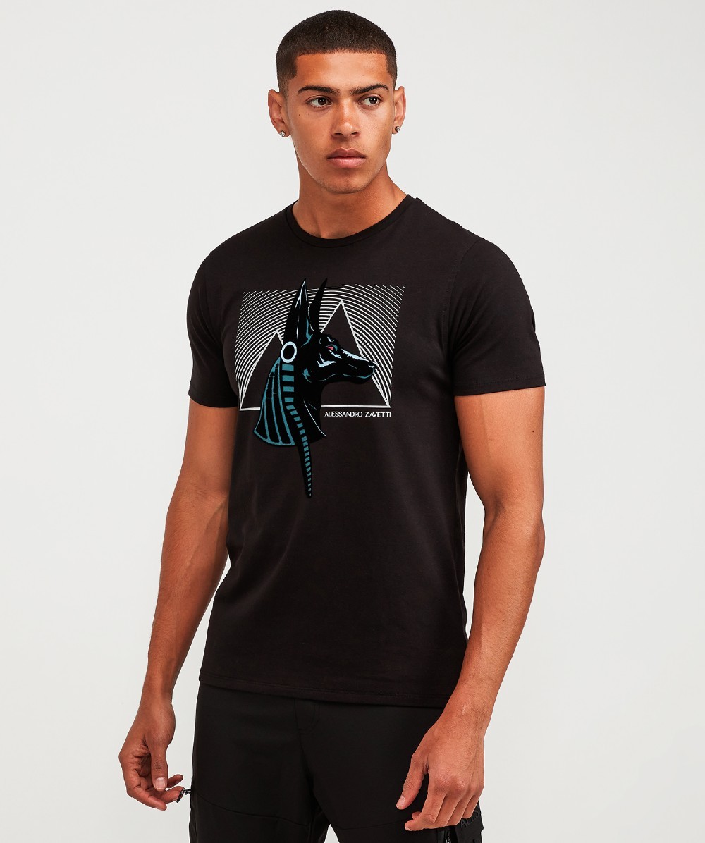 Alessandro Zavetti Anubis Profile T-Shirt | Black | Zavetti