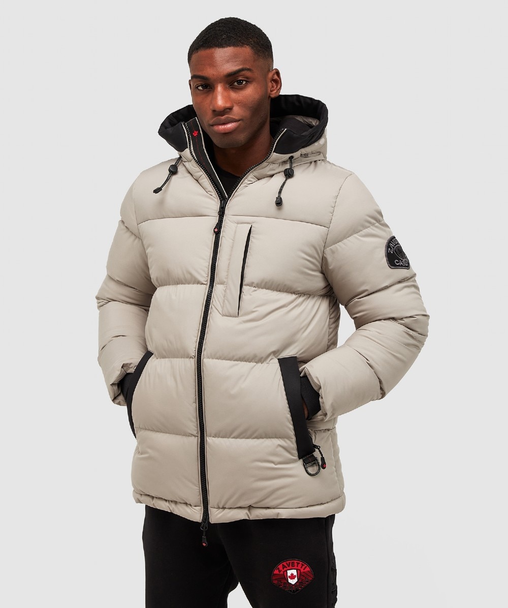 Zavetti Canada Leoti Puffer Jacket Stone Zavetti