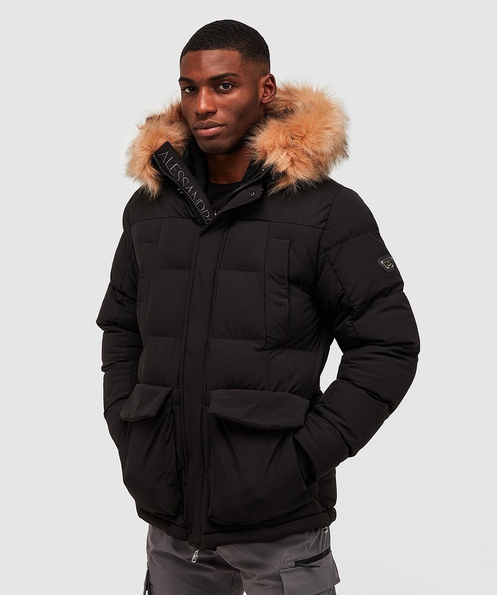 Alessandro Zavetti Leto 2.0 Puffer Parka Jacket | Black | Zavetti