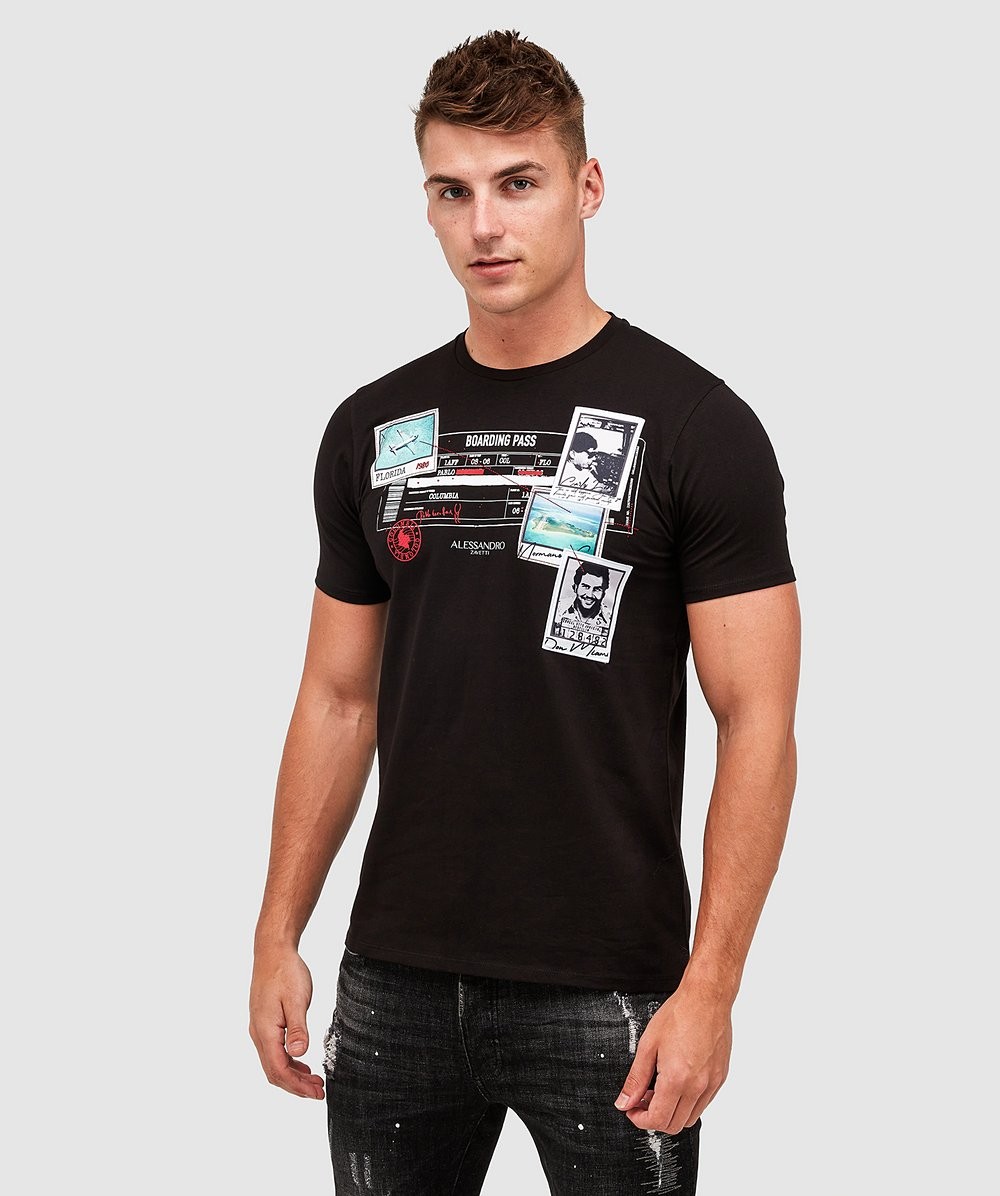 Alessandro Zavetti Contraband T-Shirt | Jet Black | Zavetti