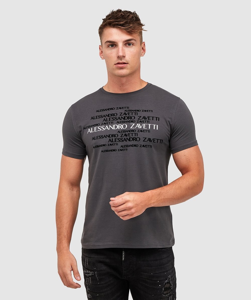 Alessandro Zavetti Novazzi TShirt Grey / Black / White Zavetti