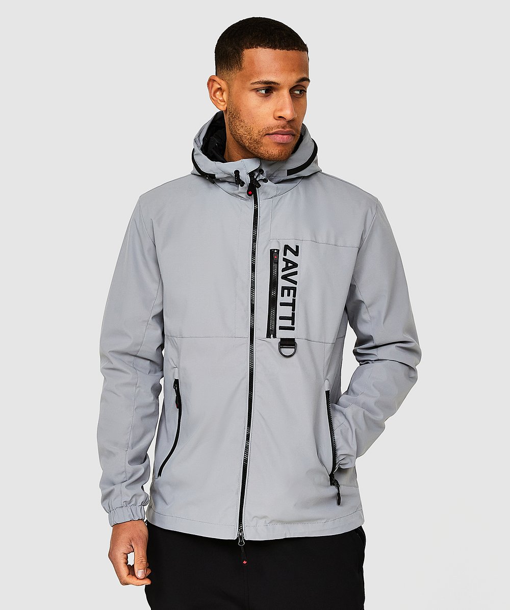 Zavetti Canada Cardini Windbreaker Jacket Grey Zavetti