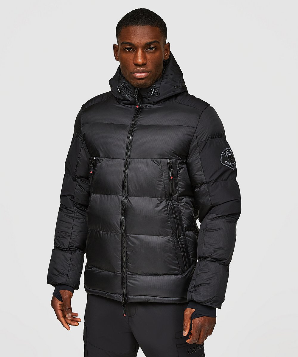 Autumn Essentials Collection Pivero Puffer Jacket | Jet Black / Jet ...