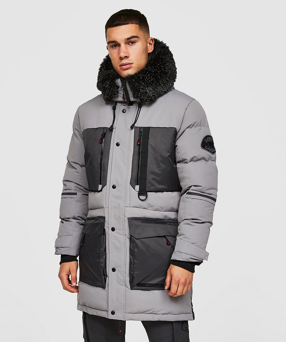 Spring Offer Thelicci Puffer Parka Jacket | Monument | Zavetti
