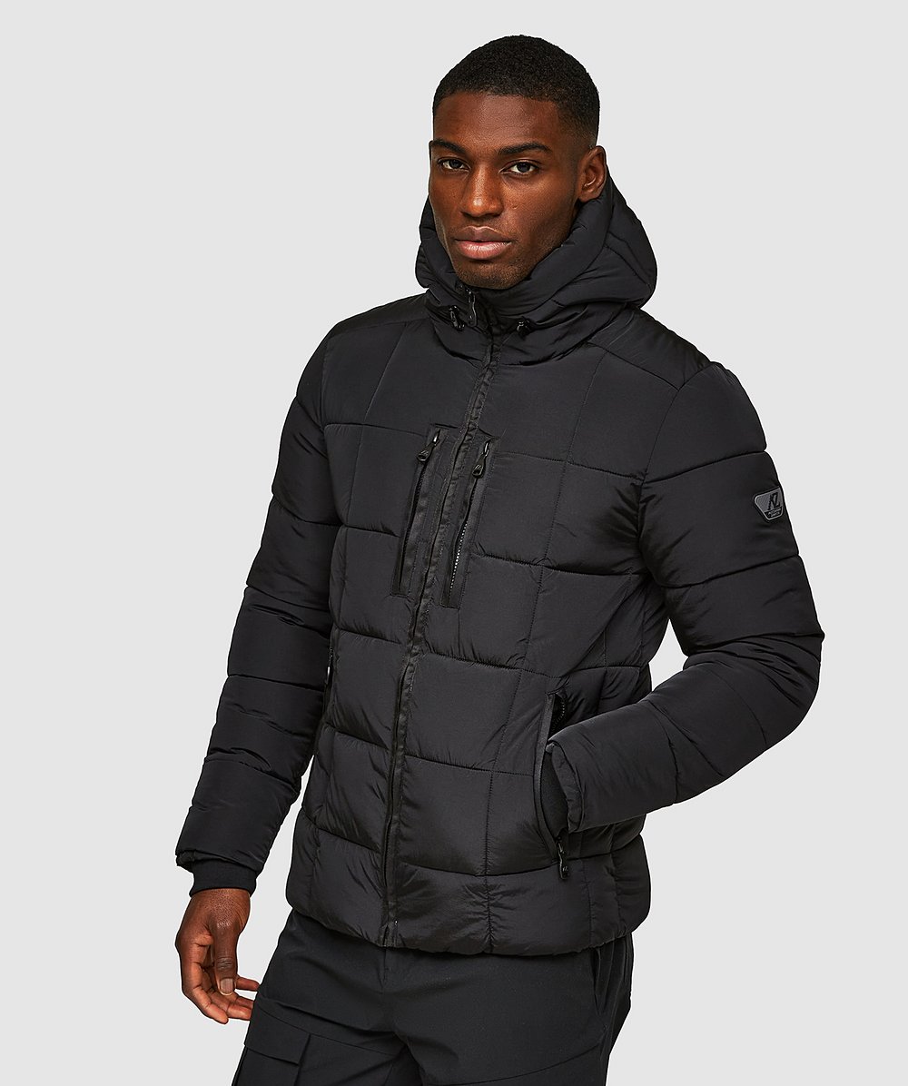 Spring Offer Azzaro Puffer Jacket | Jet black | Zavetti