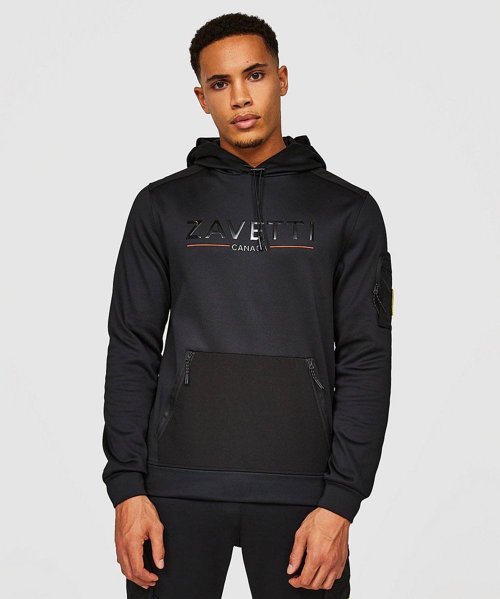 Zavetti Canada Daletto Overhead Hoodie | Black | Zavetti