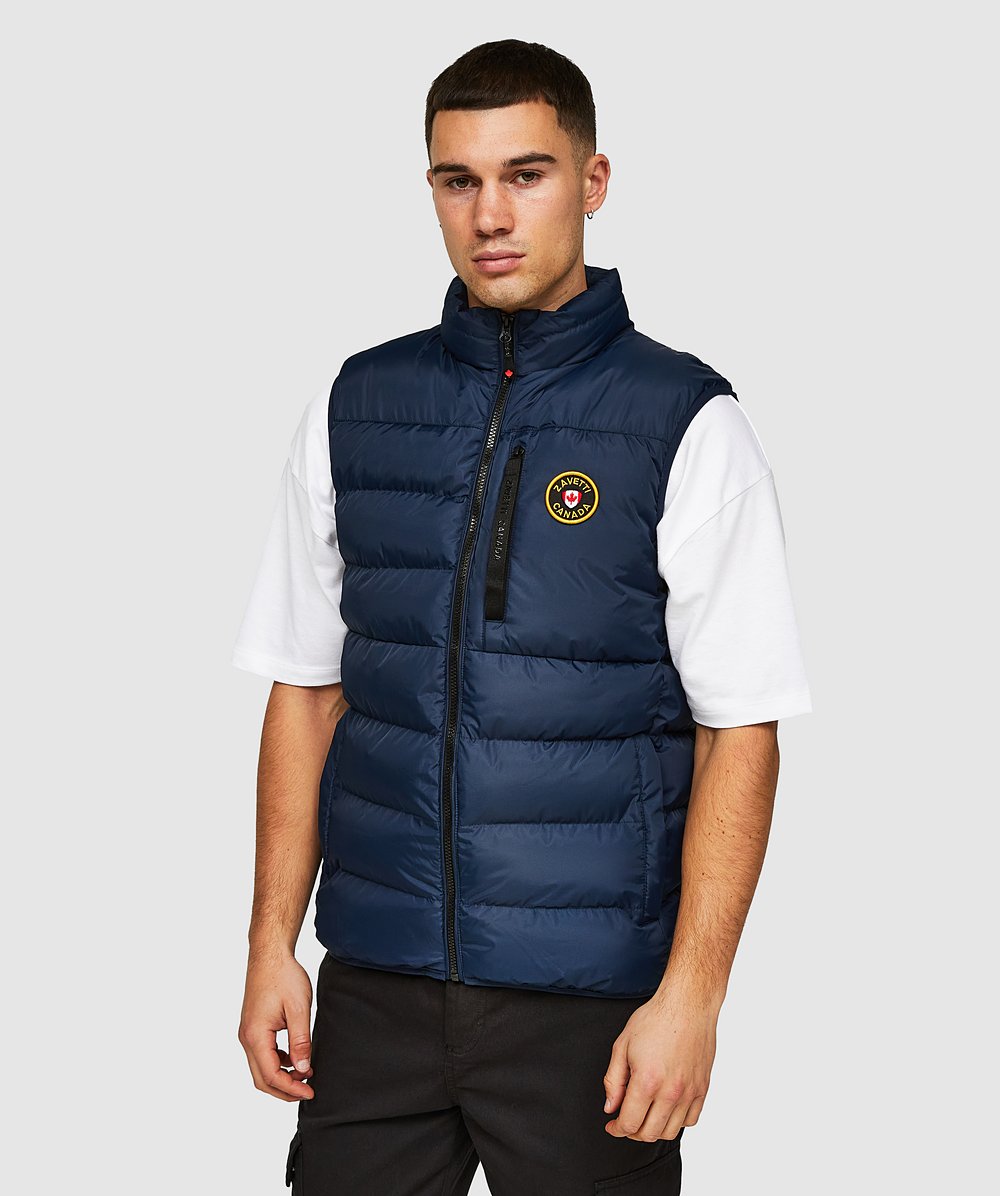 Zavetti Canada Sarillion Puffer Gilet | Dress blue | Zavetti