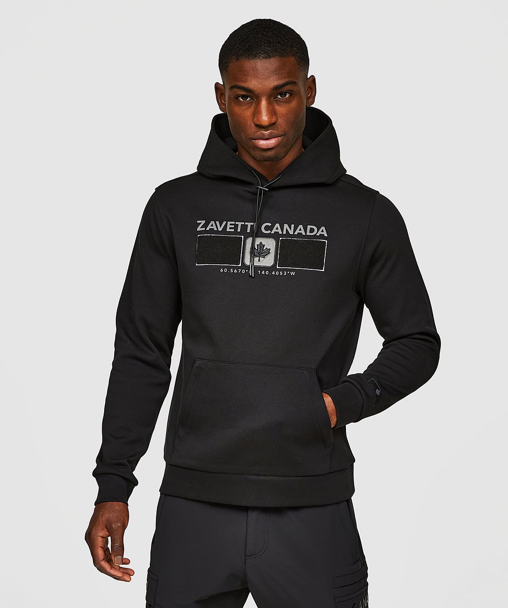 Zavetti Canada Bovello Overhead Hoodie | Jet Black | Zavetti