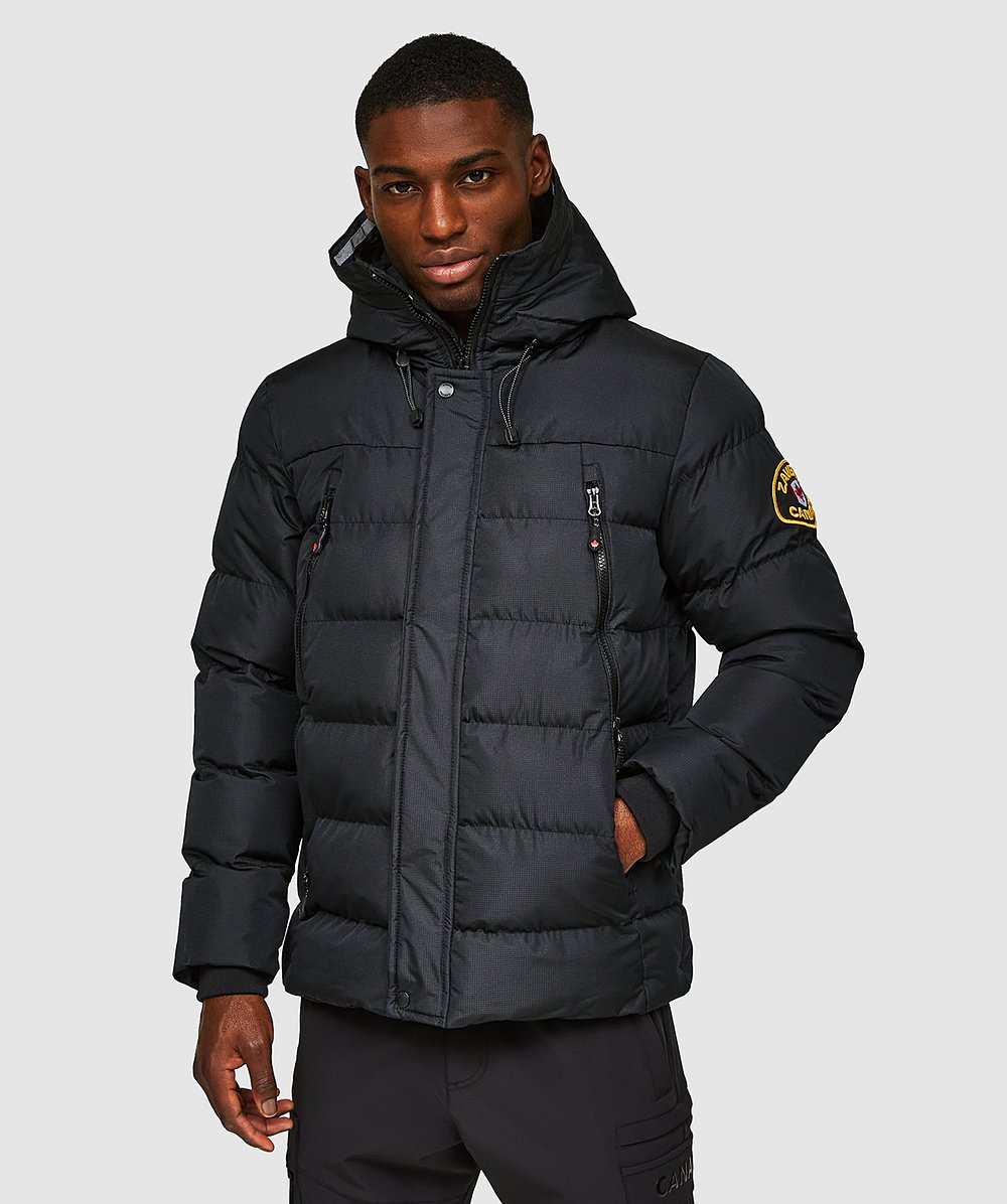 Zavetti Canada Rovenzi Puffer Jacket Jet Black Zavetti