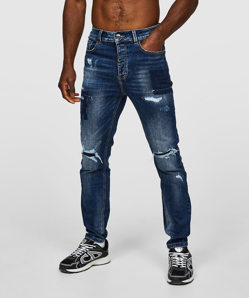 Alessandro Zavetti Pastini Loose Carrot Fit Denim Jean | Indigo