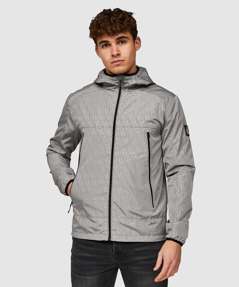 Alessandro Zavetti Riccio AOP Windbreaker | Grey Flannel | Zavetti
