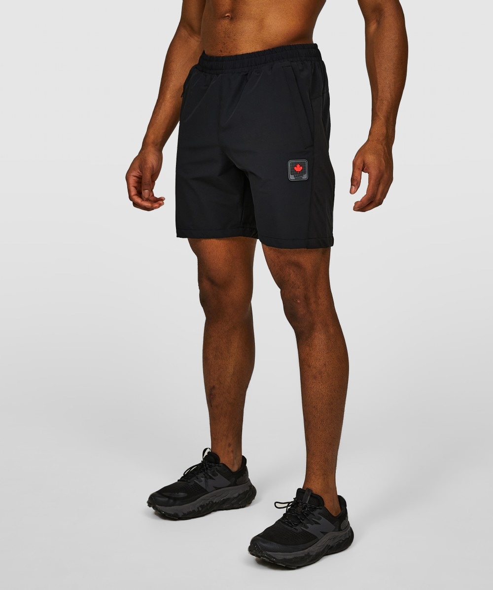 Zavetti Canada Vemaro Woven Short | Jet Black | Zavetti