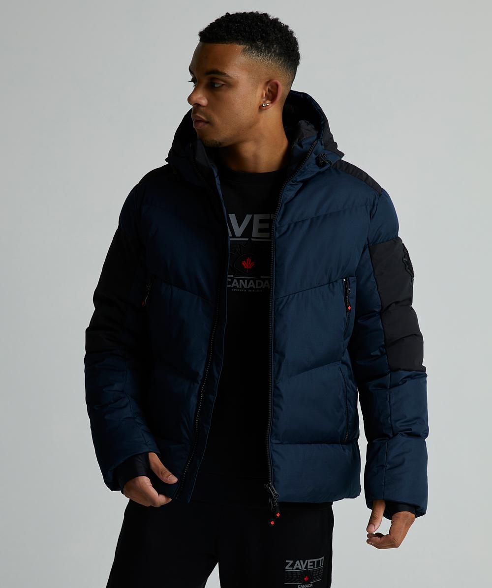 Zavetti Canada Vextaro Puffer Jacket | Navy Blazer / Jet Black