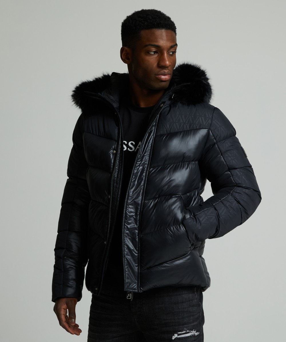 Lavanda High Shine Puffer Jacket