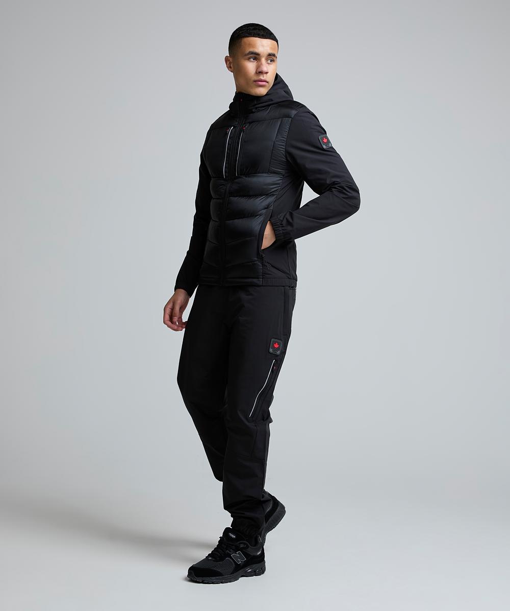 Zavetti Canada Arosio Hybrid Jogger | Jet Black | Zavetti