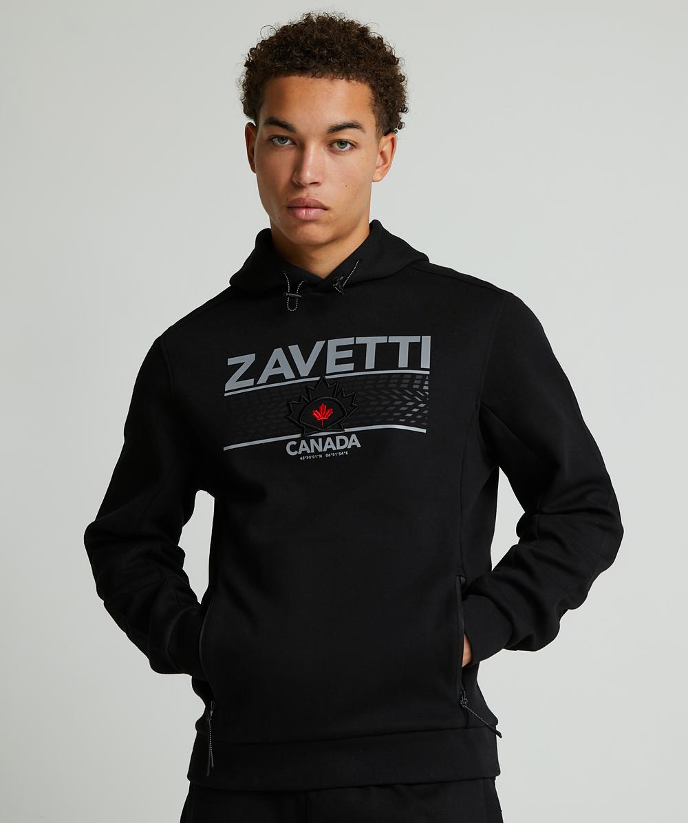 Zavetti Canada Dimola Overhead Hoodie | Jet Black | Zavetti