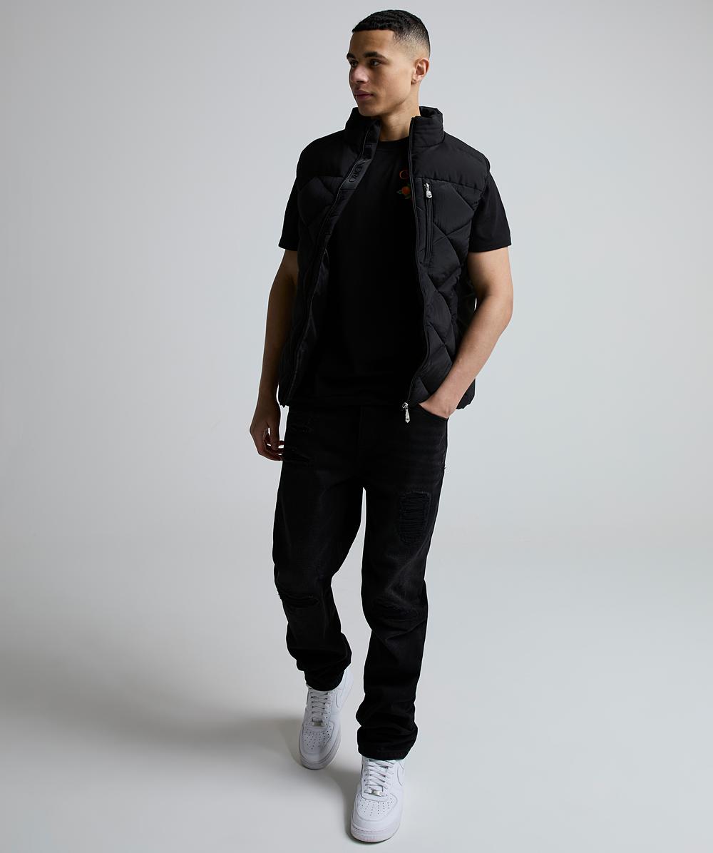 Pridazzello Loose Stacked Denim Jean