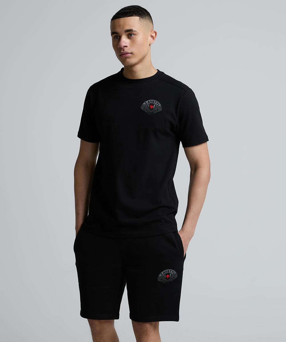 ☆chomotto☆ Zavetti Canada Botticini Compatto T-Shirt and Shorts Set | Black
