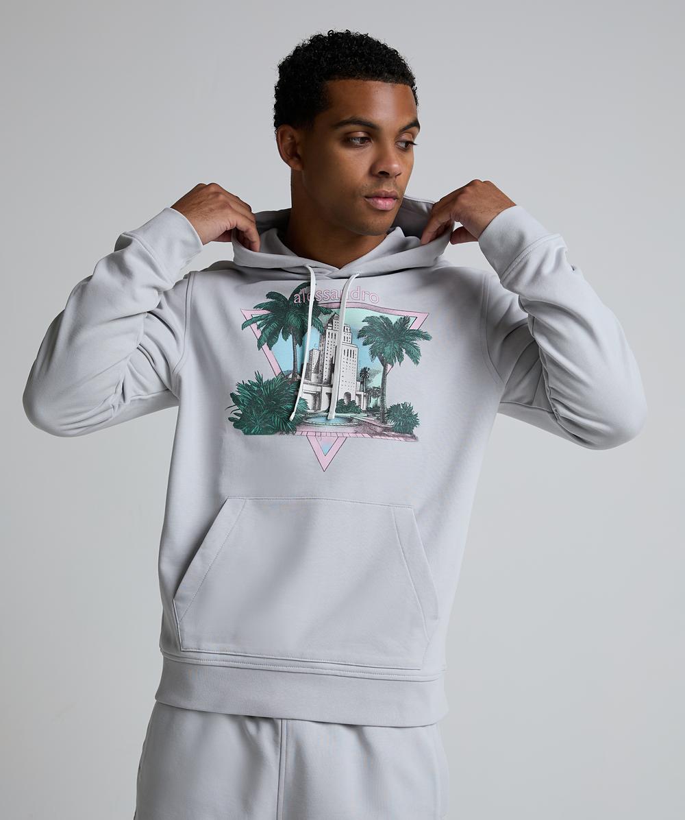 アトリエ GG Reversible Hood Boavest 19½ Alessandro Zavetti Laresta Overhead Hoodie | Silver Mist | Zavetti
