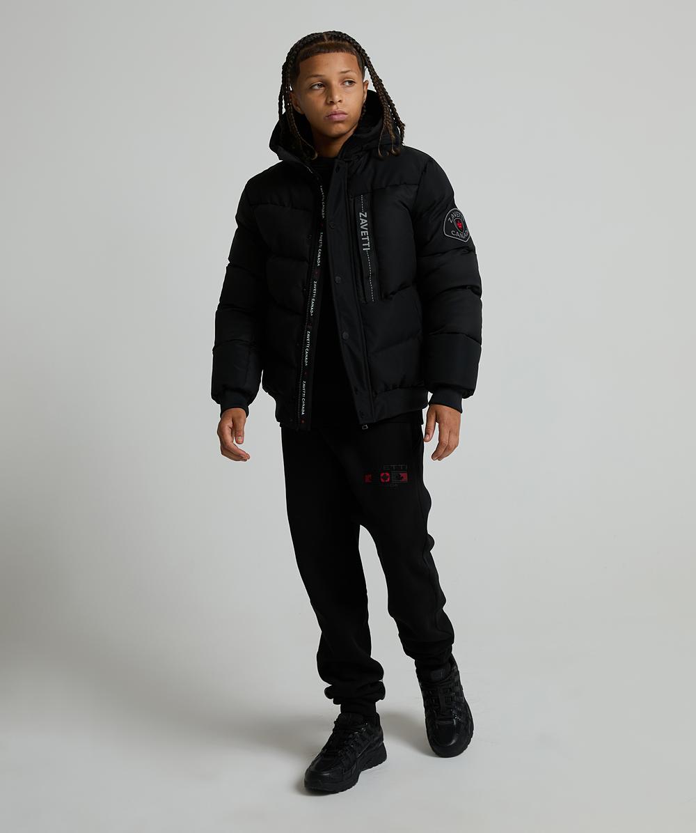 Zavetti Canada Junior Zoveito Puffer Bomber | Black | Zavetti