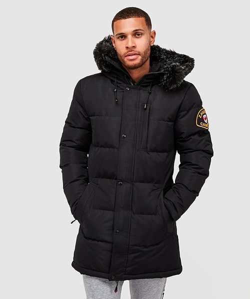 Zavetti Canada Oshawa Puffer Parka Jacket | Grey | Zavetti