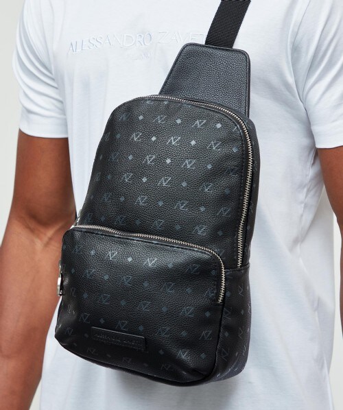 Alessandro Zavetti Nuova Messenger Bag Black Zavetti