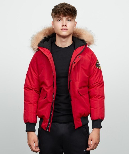 zavetti canada abelli fur trim bomber