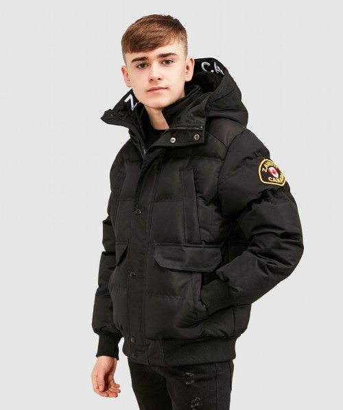 Zavetti Canada Junior Cervati Bomber Parka Jacket | Black | Zavetti