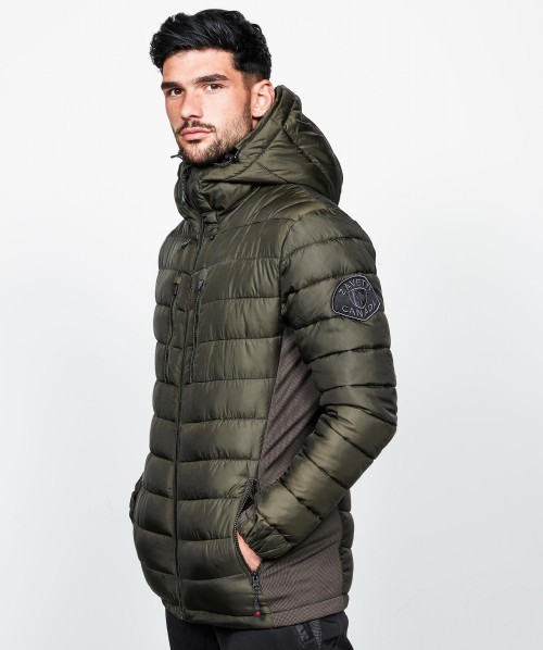 mens hybrid puffer jacket