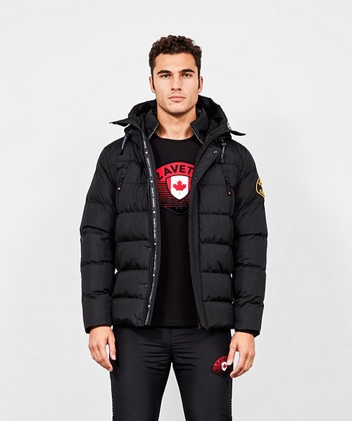 Zavetti Canada Rovenzi Puffer Jacket Black Zavetti