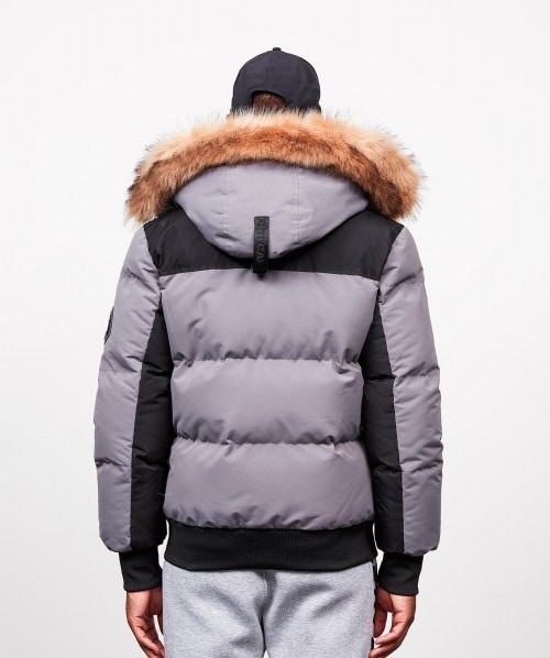 mens coat with fluffy hood