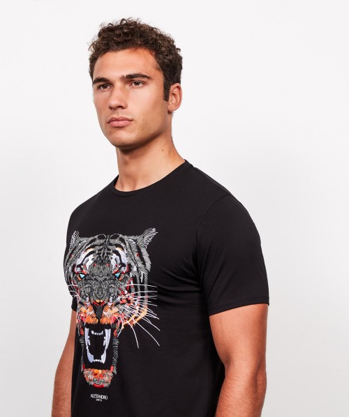 alessandro zavetti tiger moletom com capuz