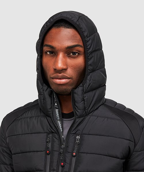 Zavetti Canada Faro Hybrid Puffer Jacket | Black | Zavetti