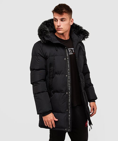 Zavetti Canada Aylmer Long Puffer Parka Jacket Black Zavetti | sites ...