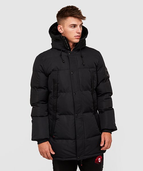 Zavetti Canada Aylmer Long Puffer Parka Jacket Black Zavetti | sites ...