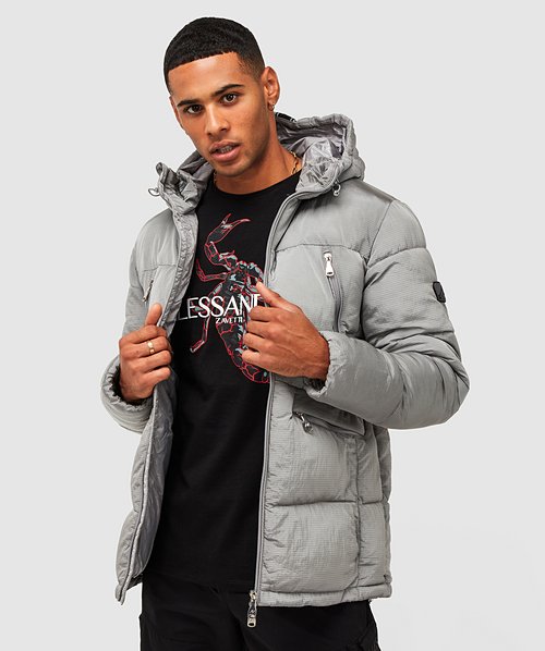 Alessandro Zavetti Minivo Ripstop Puffer Jacket, Pebble Grey