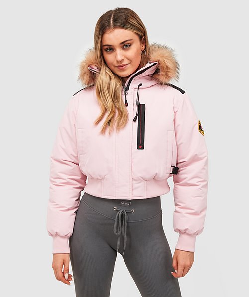 Womens Gabellia Crop Bomber Jacket