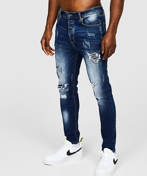 Griporini Indigo Slim Carrot Denim Jean