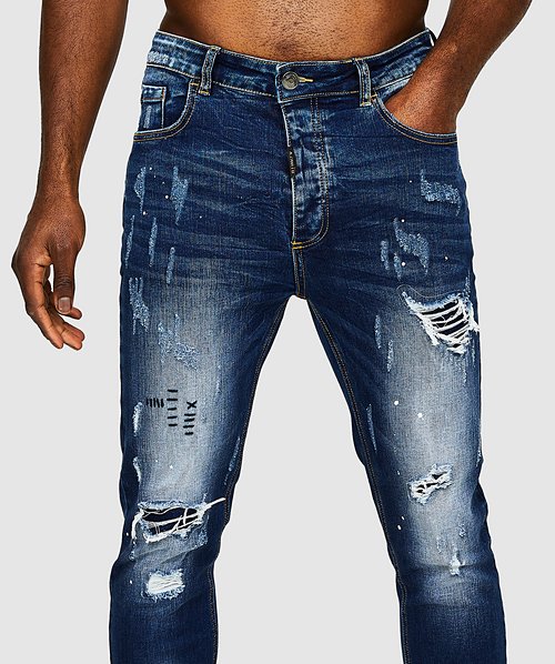 Griporini Indigo Slim Carrot Denim Jean